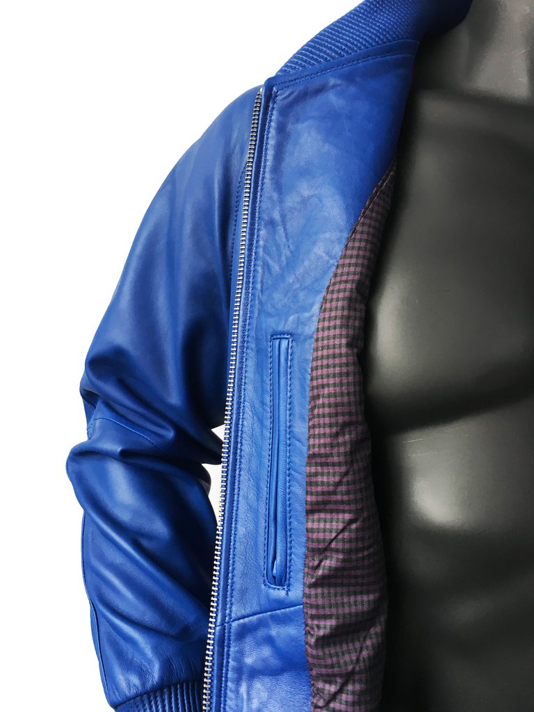 All Leather Bomber Varsity Jacket  colors