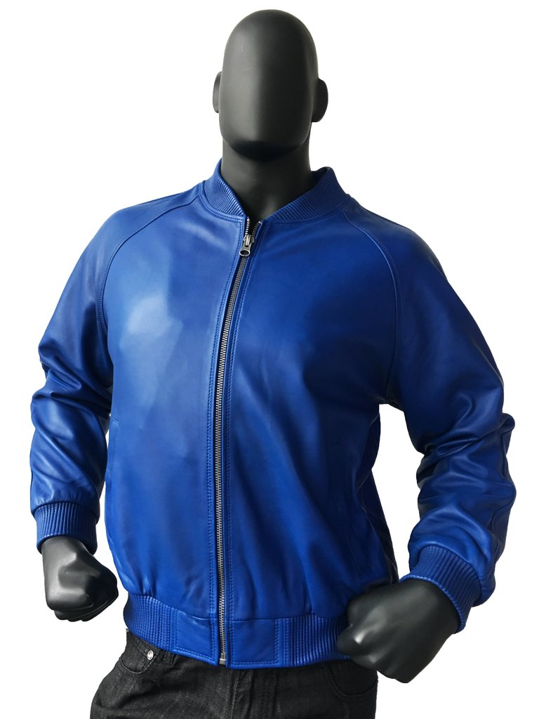 All Leather Bomber Varsity Jacket  colors