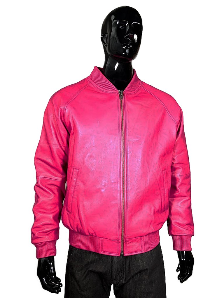 All Leather Bomber Varsity Jacket  colors