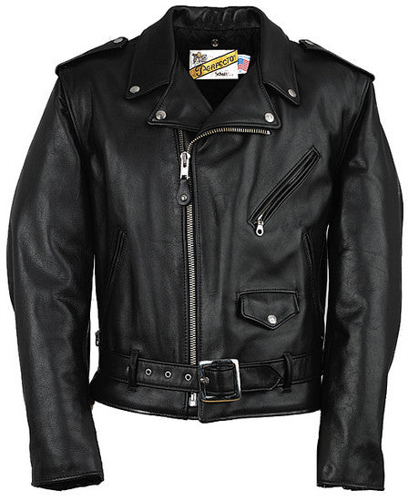 118 Classic Perfecto Leather Motorcycle Jacket