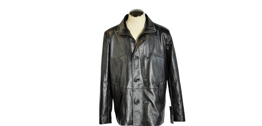 1631-2  
Leather Car Coat