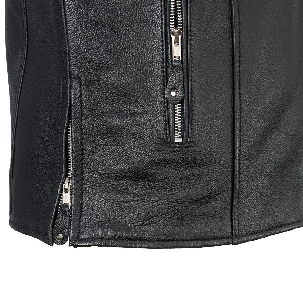  Ace Men's Classic Biker Leather