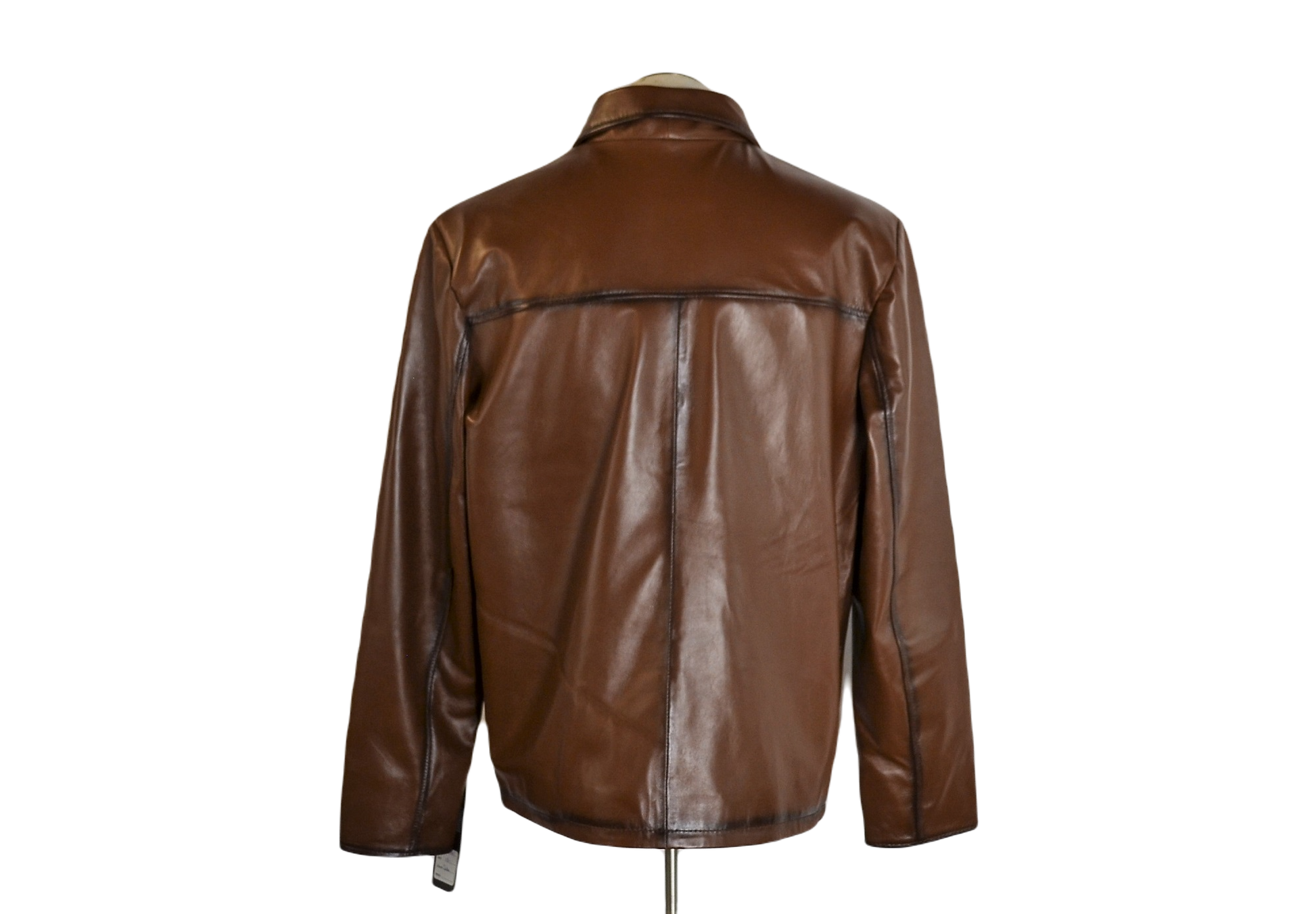 Men Burnished Brown Soft Lambskin Hipster