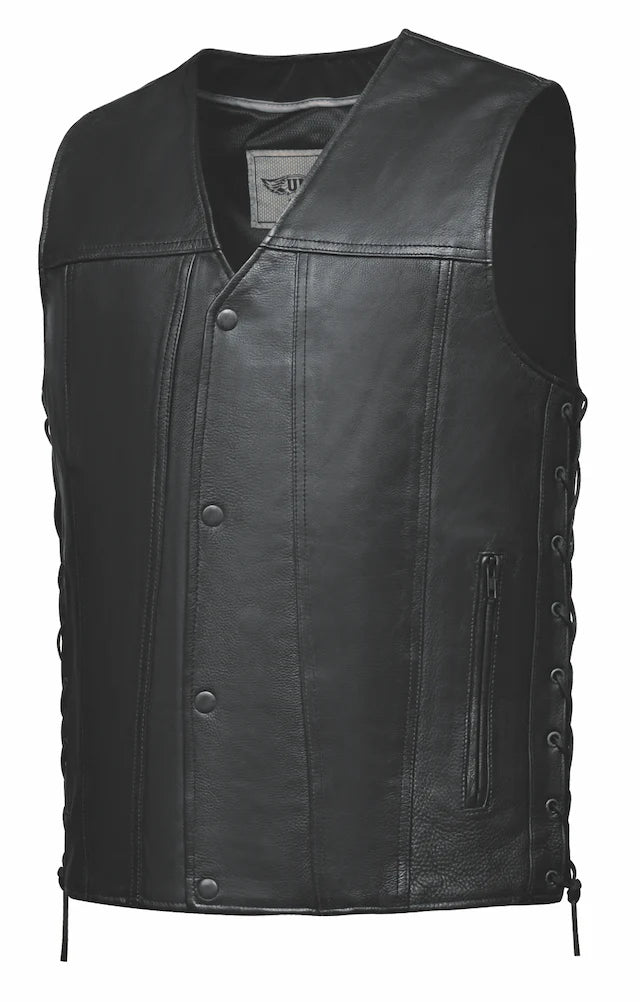 Mens Premium Leather Vest -2611