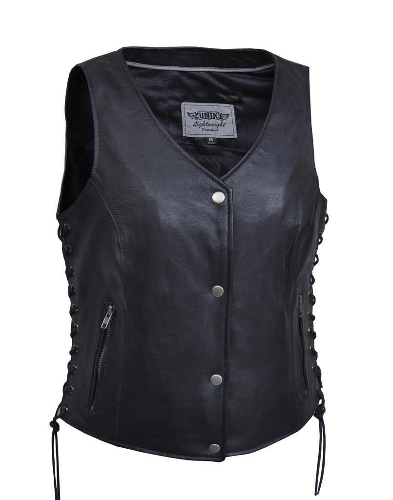 Lightweight Women leather vest