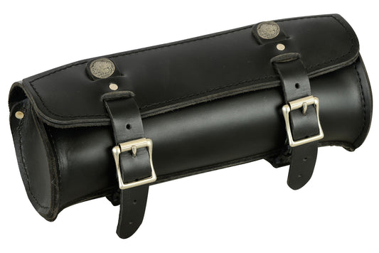 Premium Small Leather Round Tool Bag