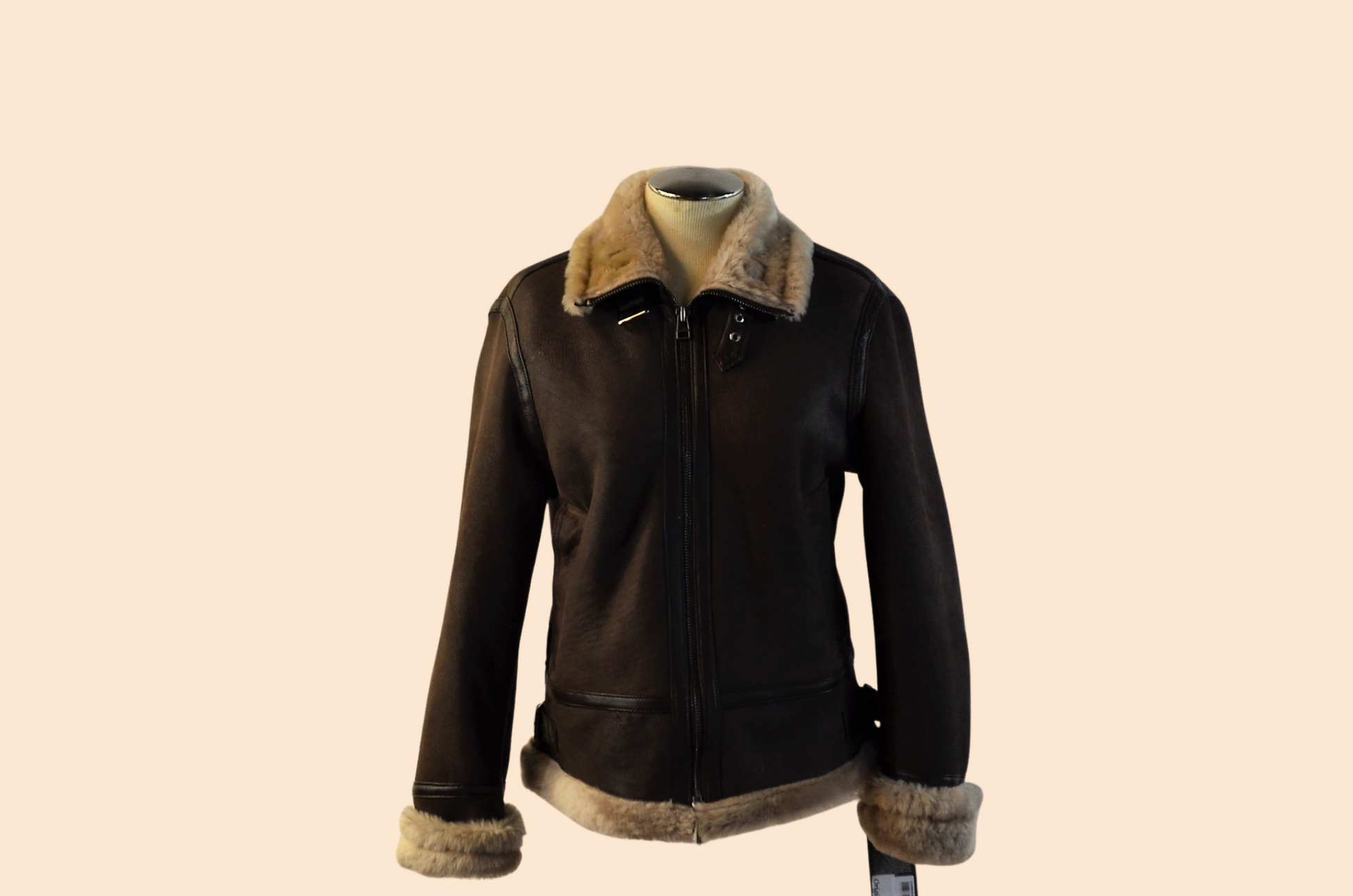 Women Original Shearling  with hood and detactable fur