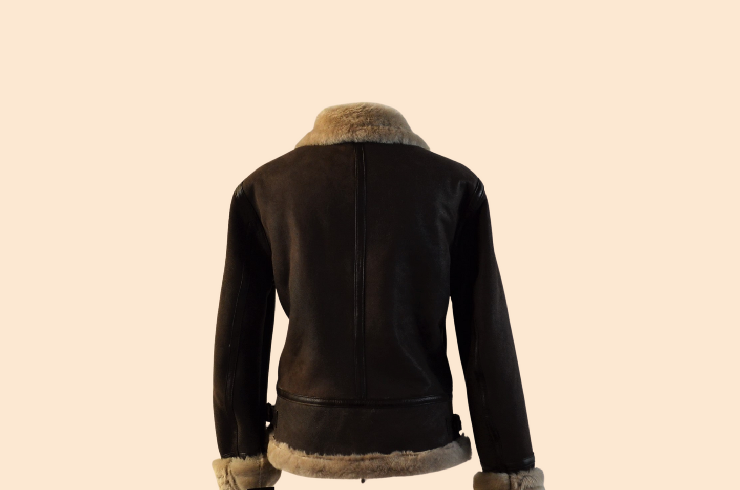 Women Original Shearling  with hood and detactable fur