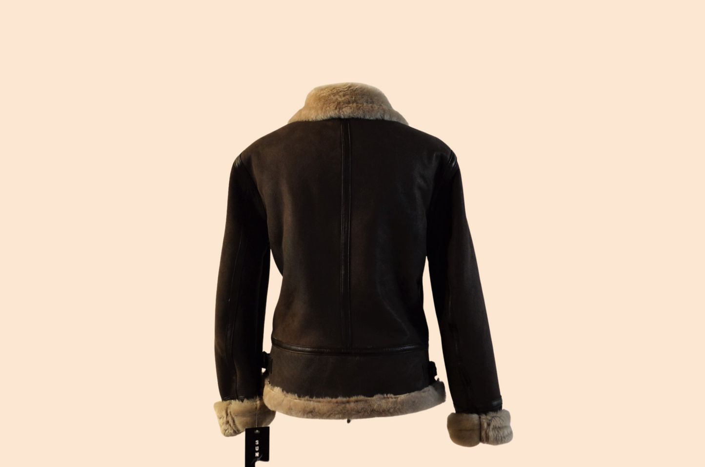 Women Original Shearling  with hood and detactable fur