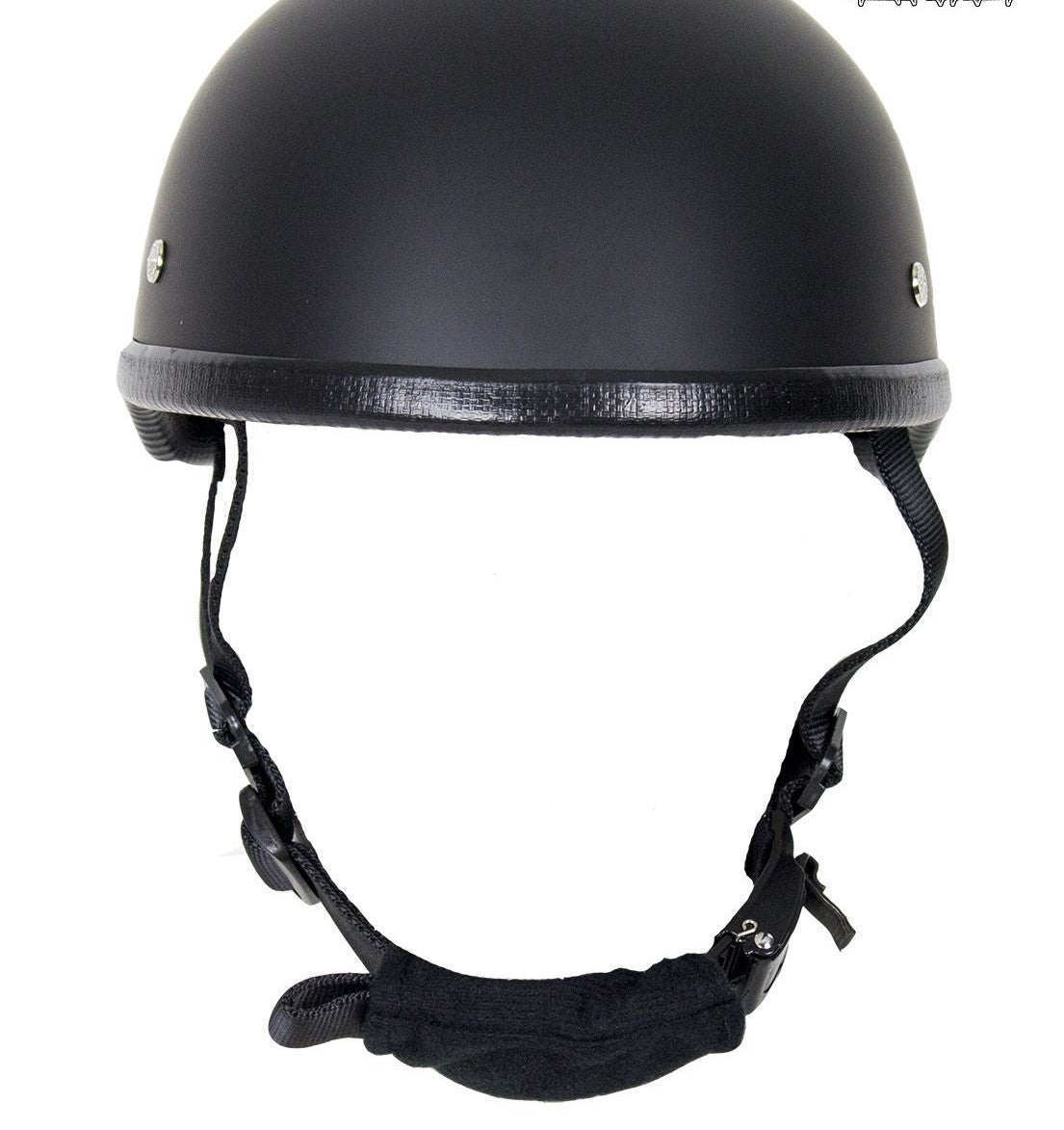 Skull Cap Flat Black Novelty Helmet