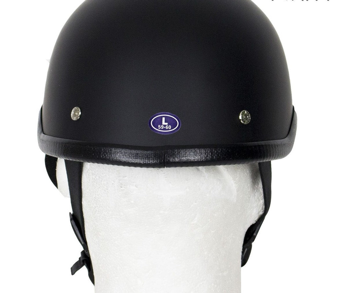 Skull Cap Flat Black Novelty Helmet