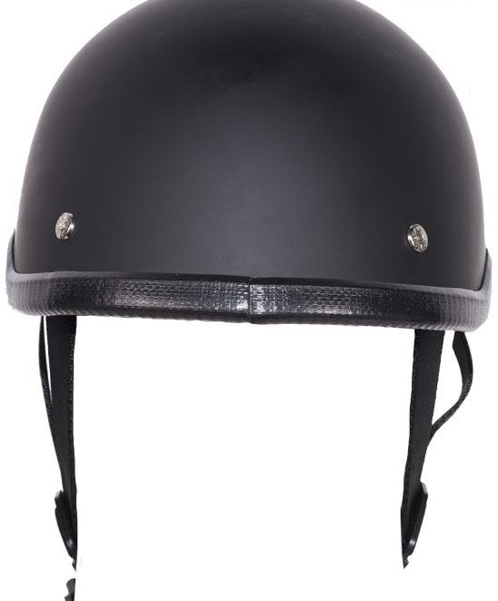 Skull Cap Flat Black Novelty Helmet