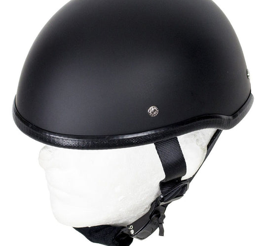 Skull Cap Flat Black Novelty Helmet