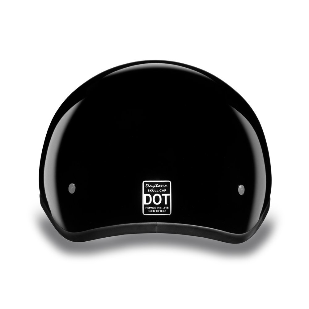 D.O.T. DAYTONA SKULL CAP- HI-GLOSS BLACK