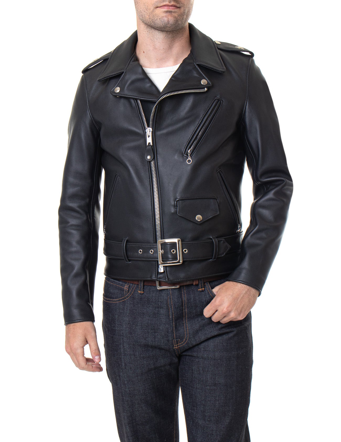 Schott  One Star Perfecto Leather Motorcycle Jacket 