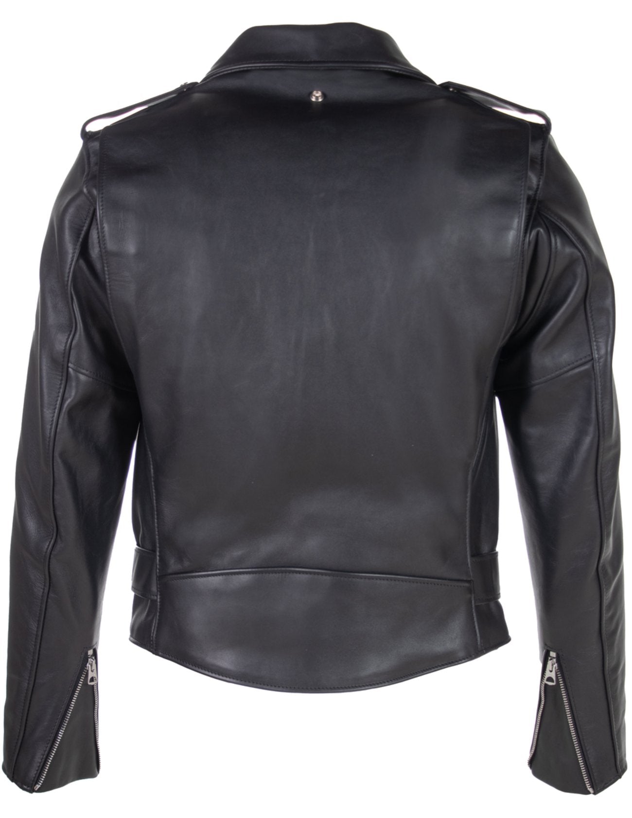 118 Classic Perfecto Leather Motorcycle Jacket