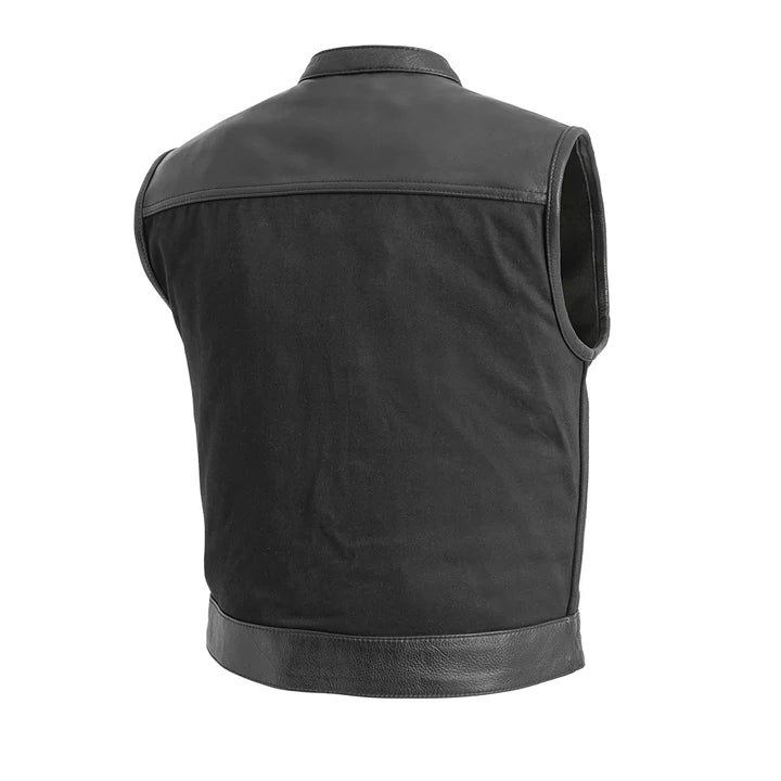 Men's Lowside Twill/Leather Vest