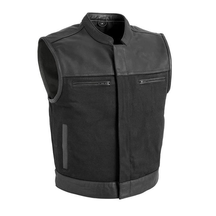 Men's Lowside Twill/Leather Vest