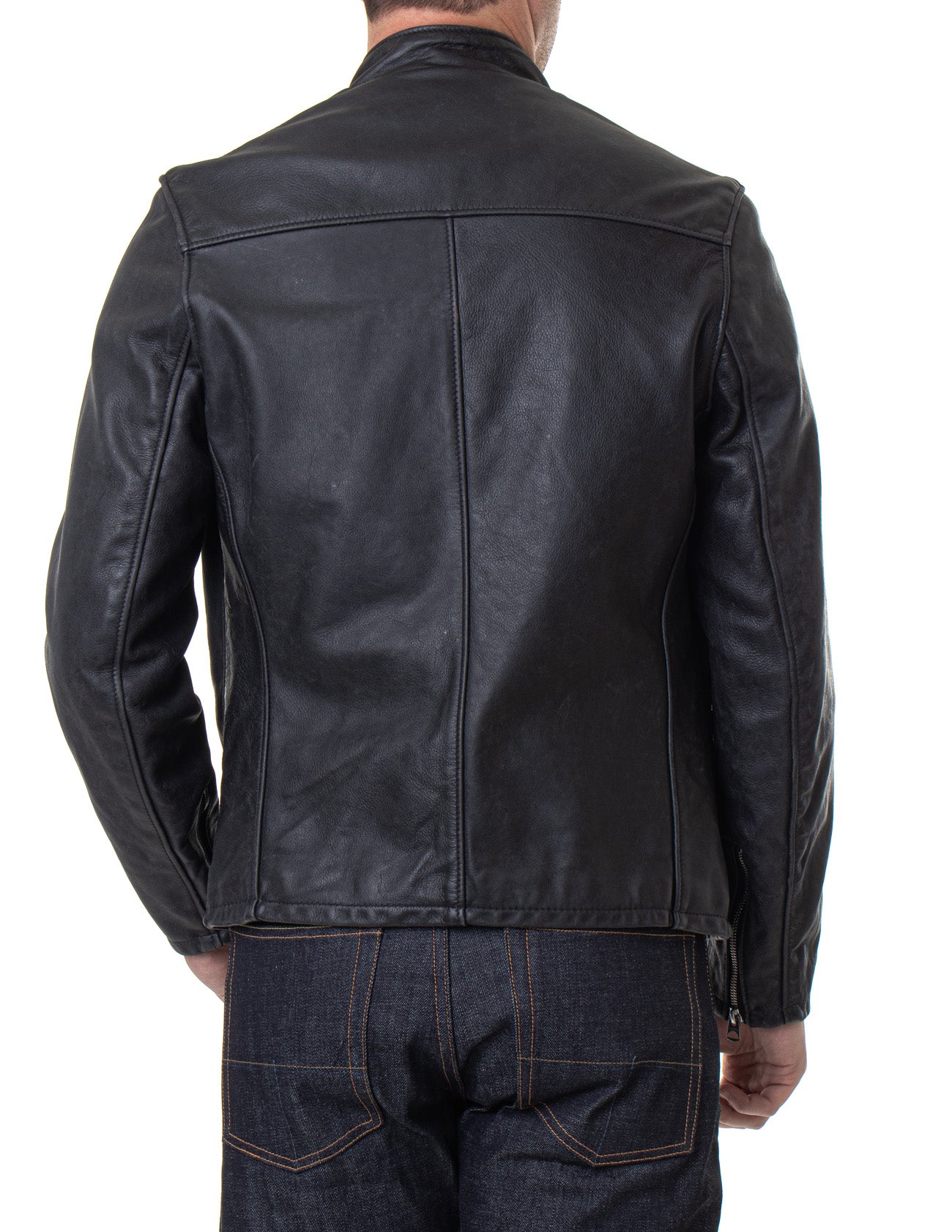 SCHOTT MEN CAFE RACER 654VN BLACK