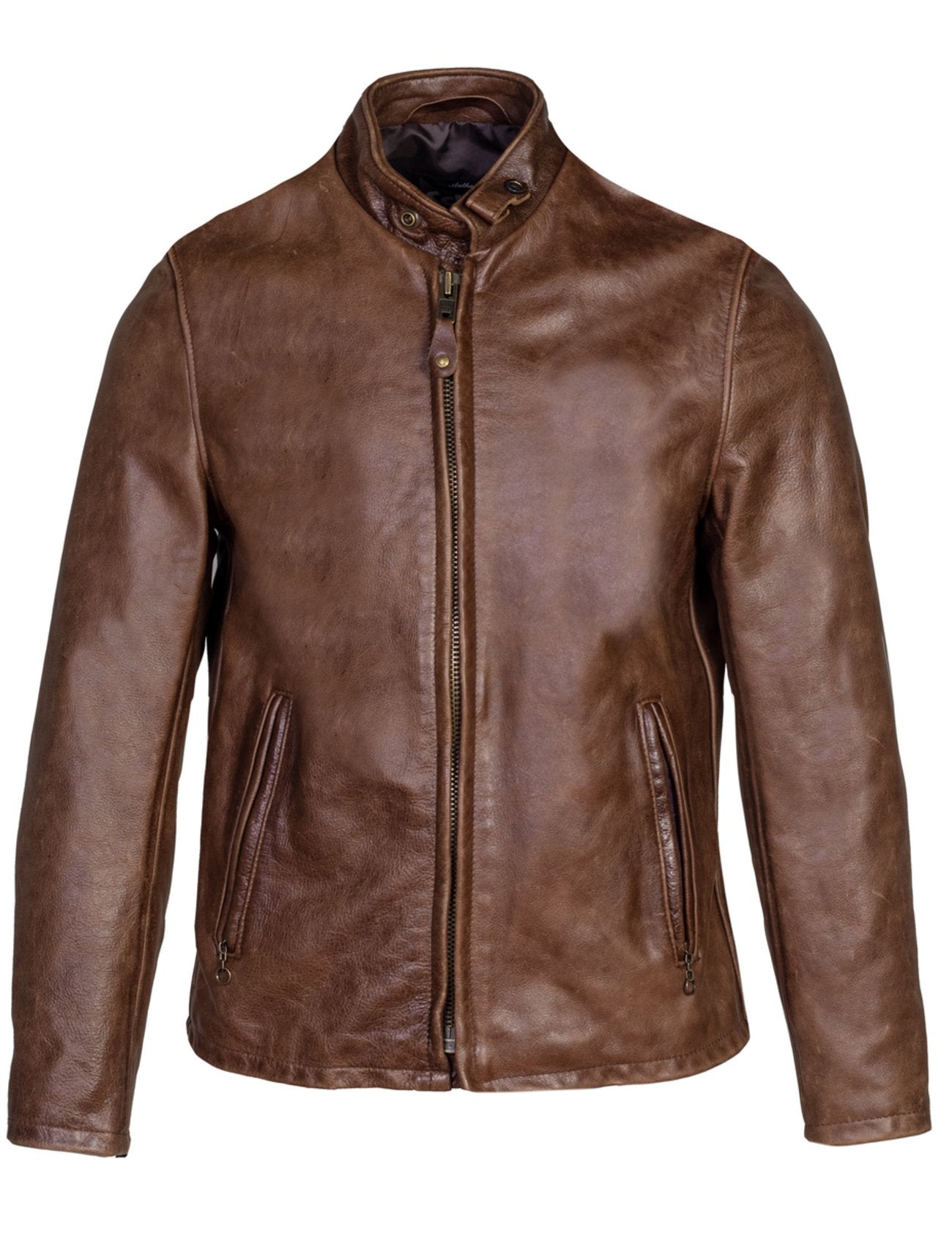 Schott Men Cafe Racer 654VN Brown