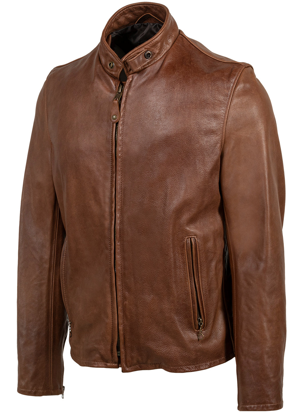 Schott Men Cafe Racer 654VN Brown