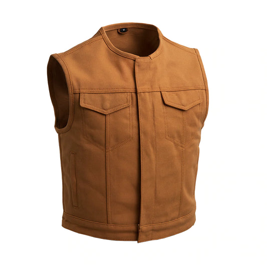 Men's Lowside Canvas Tan Club Vest