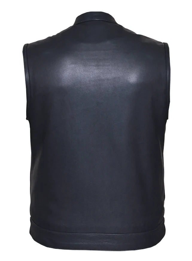 Men's Premium Club Vest - Soft Cowhide Leather