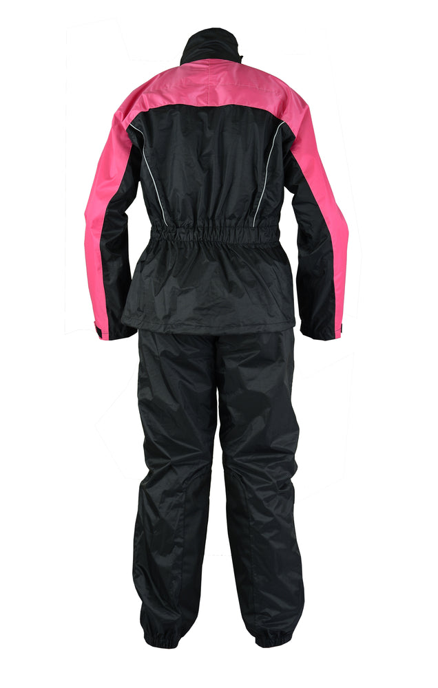 Women's  Motorcycle Rain Gear Suit hot pink