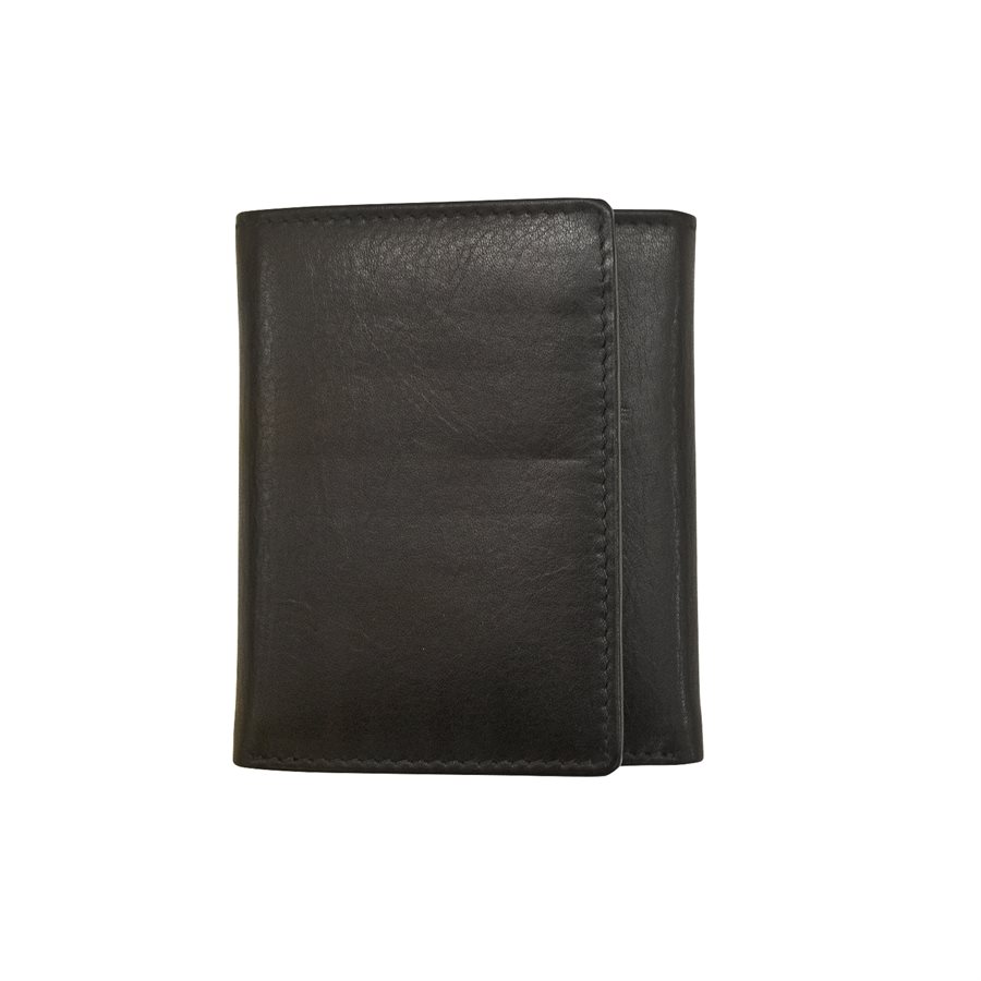  Men Leather Wallet Trifold with 9 credit card pockets