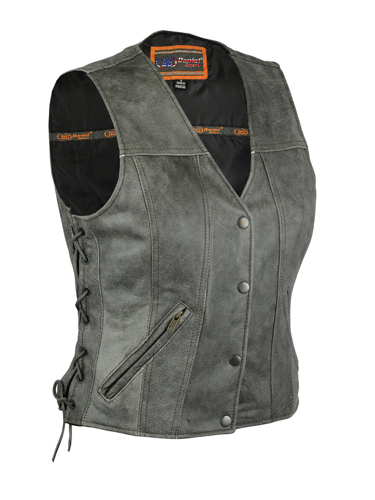 Women's Gray Single Back Panel Vest