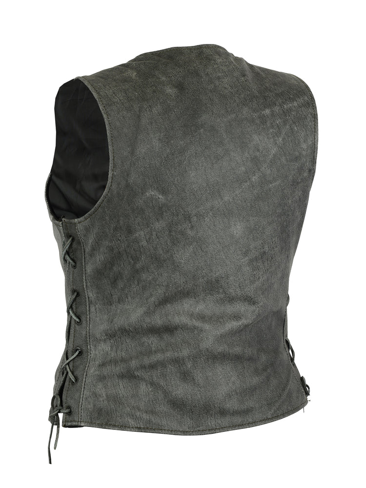 Women's Gray Single Back Panel Vest