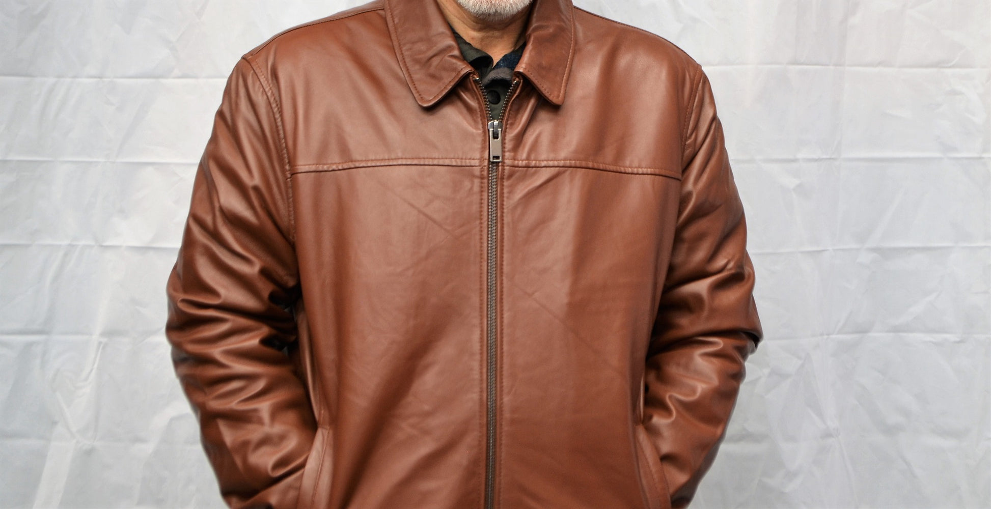 Bauer Men Leather Jacket