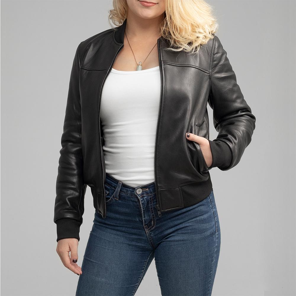  Women's Bomber style jacket New Zealand Leather