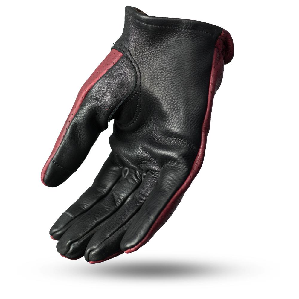 Perforated Roper Gloves/OXBLOOD/BLACK