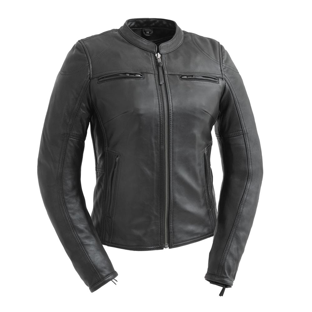 Supastar Ladies Motorcycle Leather Jacket