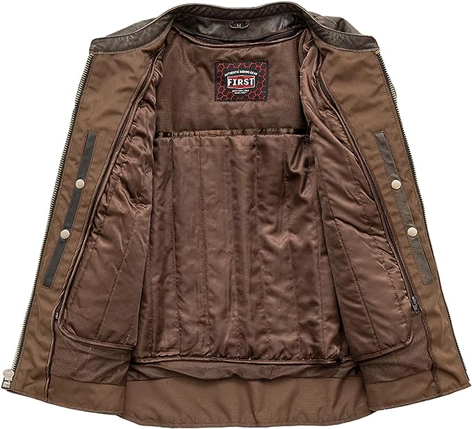 ROCKY' MEN'S MC BROWN LEATHER JACKET