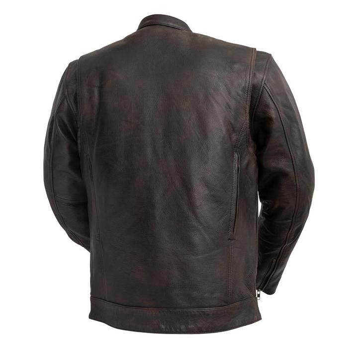 Raider Copper  Naked Cowhide Motorcycle Leather Jacket