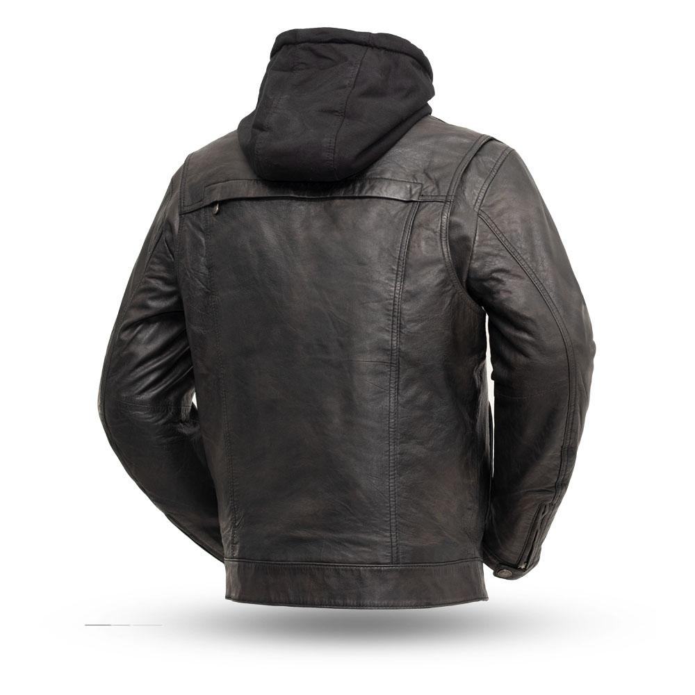 Vendetta Men's Leather Motorcycle Jacket