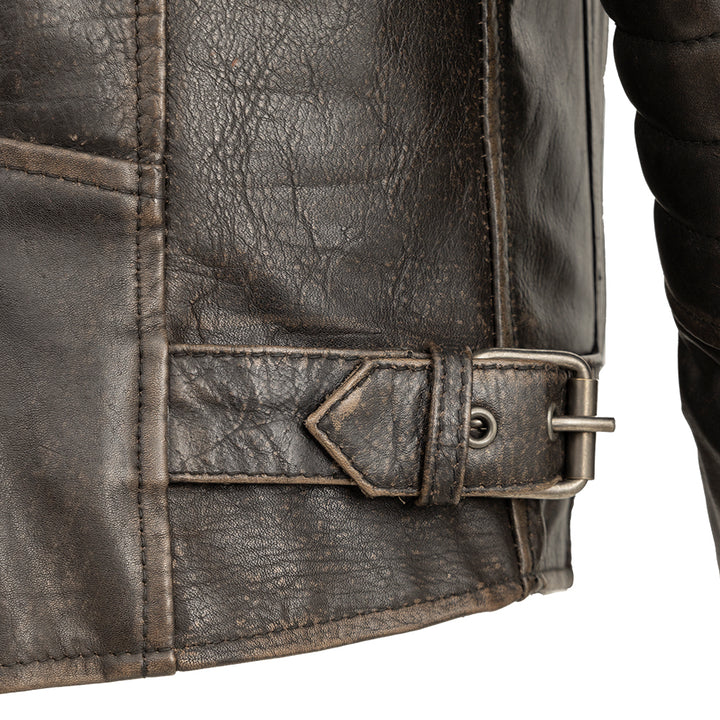 Commuter- Men's Motorcycle Leather Jacket Brown