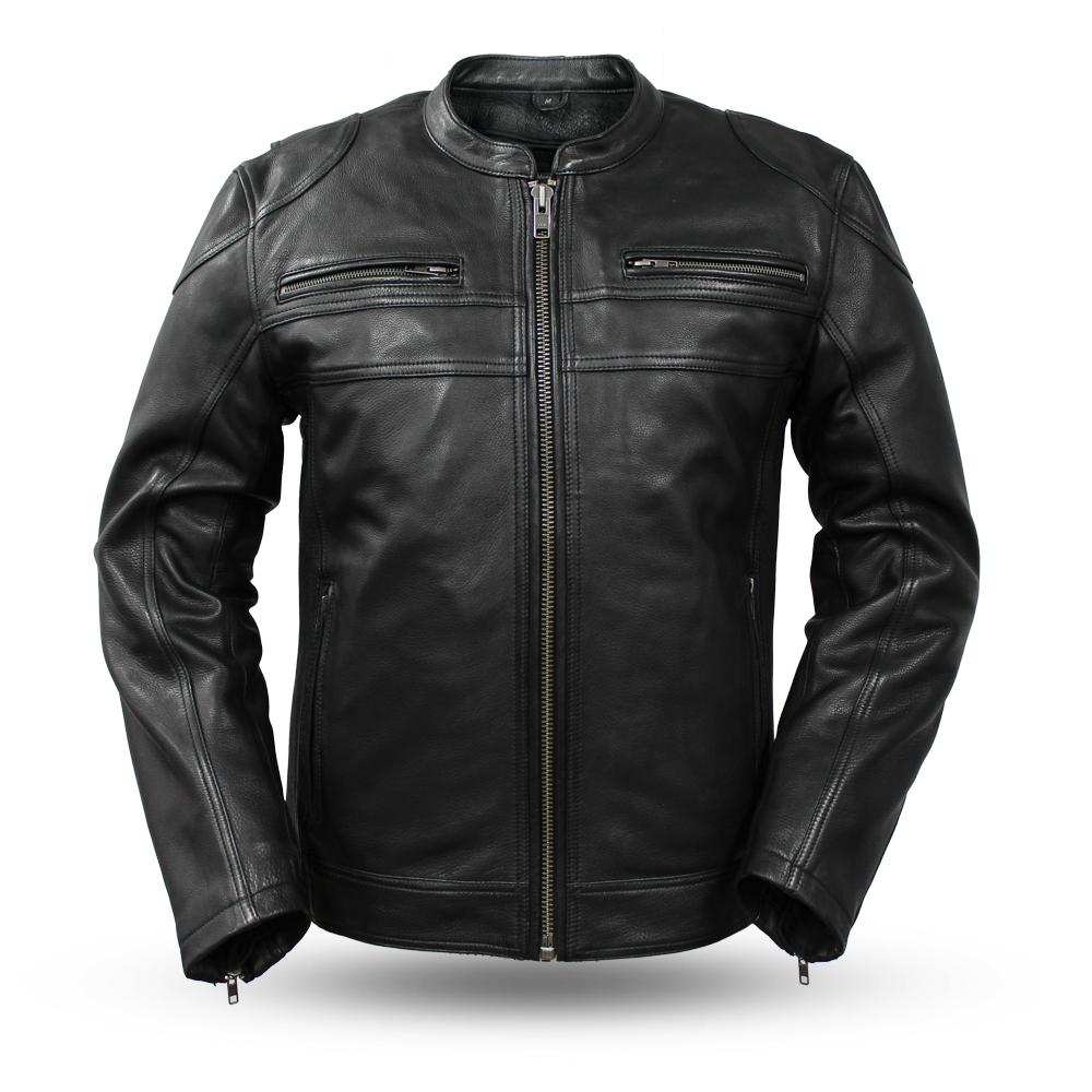 Nemesis Men's Leather Motorcycle Jacket