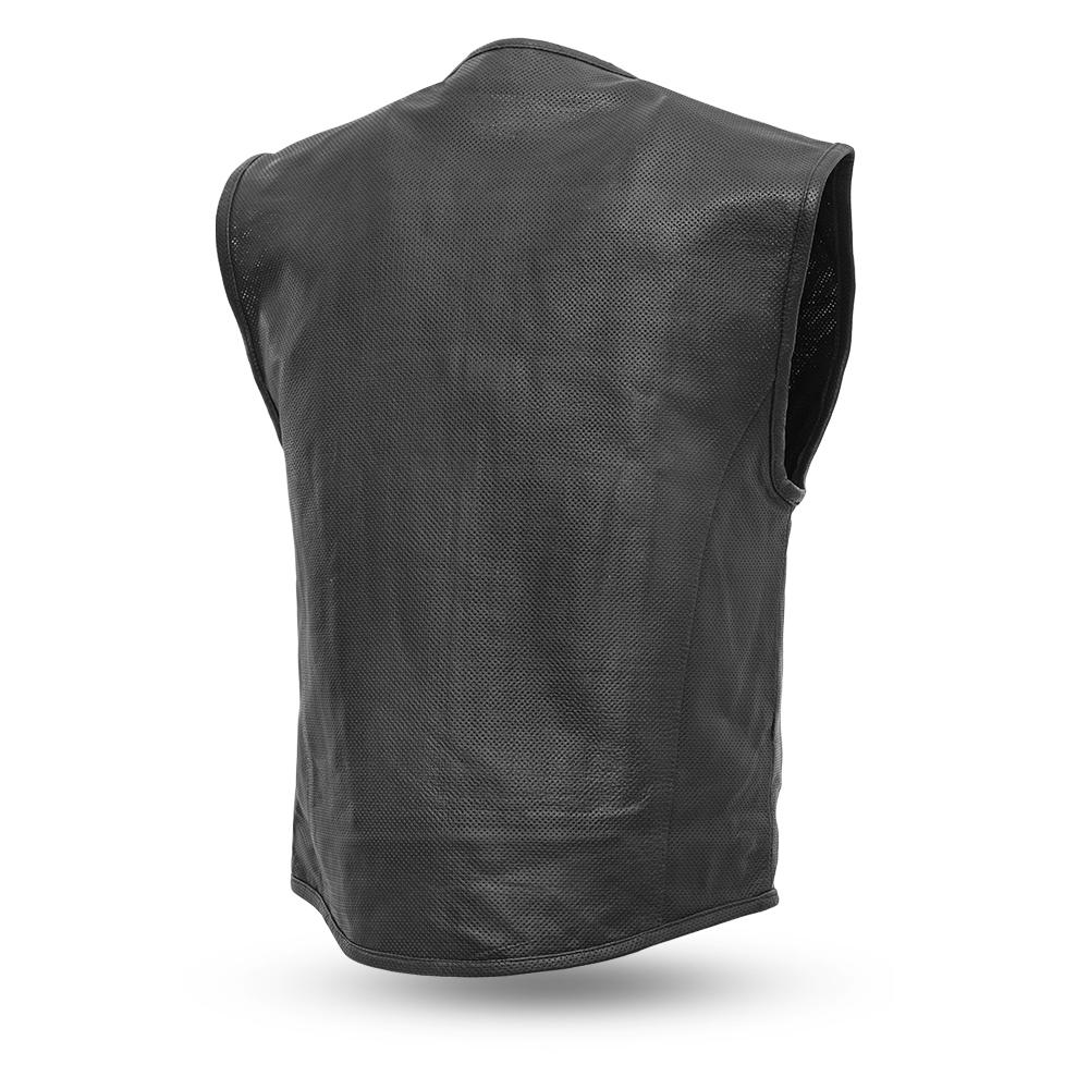  Raceway Men's Motorcycle Leather Vest