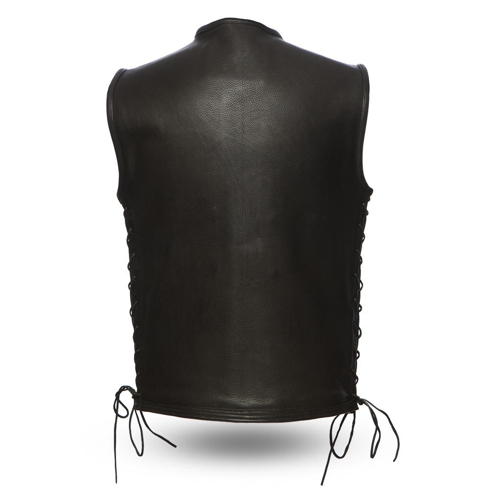 Venom Men Motorcycle Leather vest