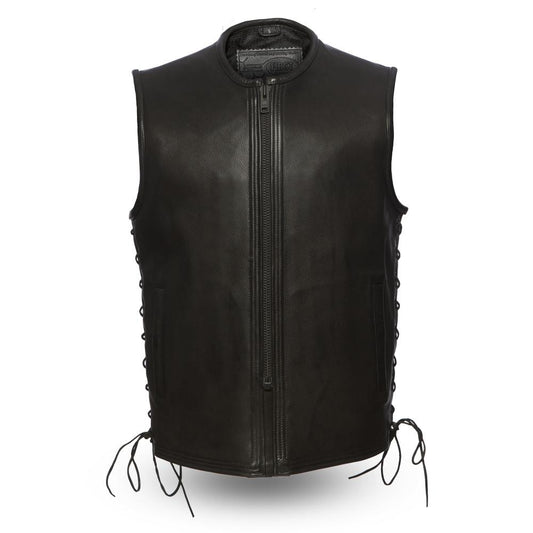 Venom Men Motorcycle Leather vest