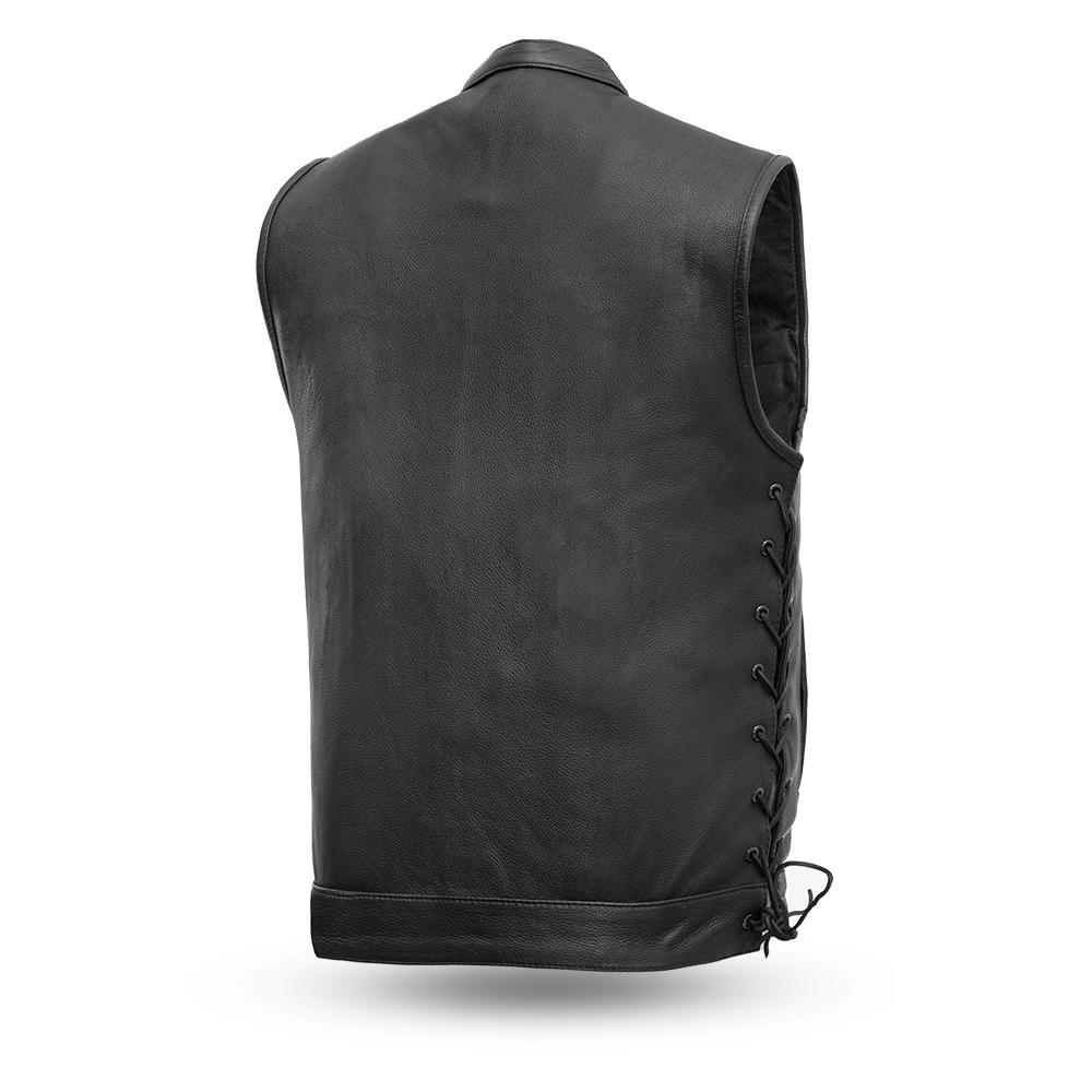 Sniper  Men Motorcycle Leather Vest 