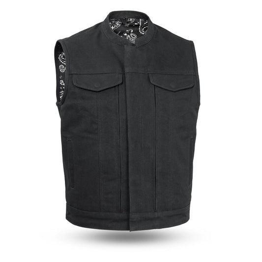 Highland V2 - Men's Motorcycle Canvas Vest