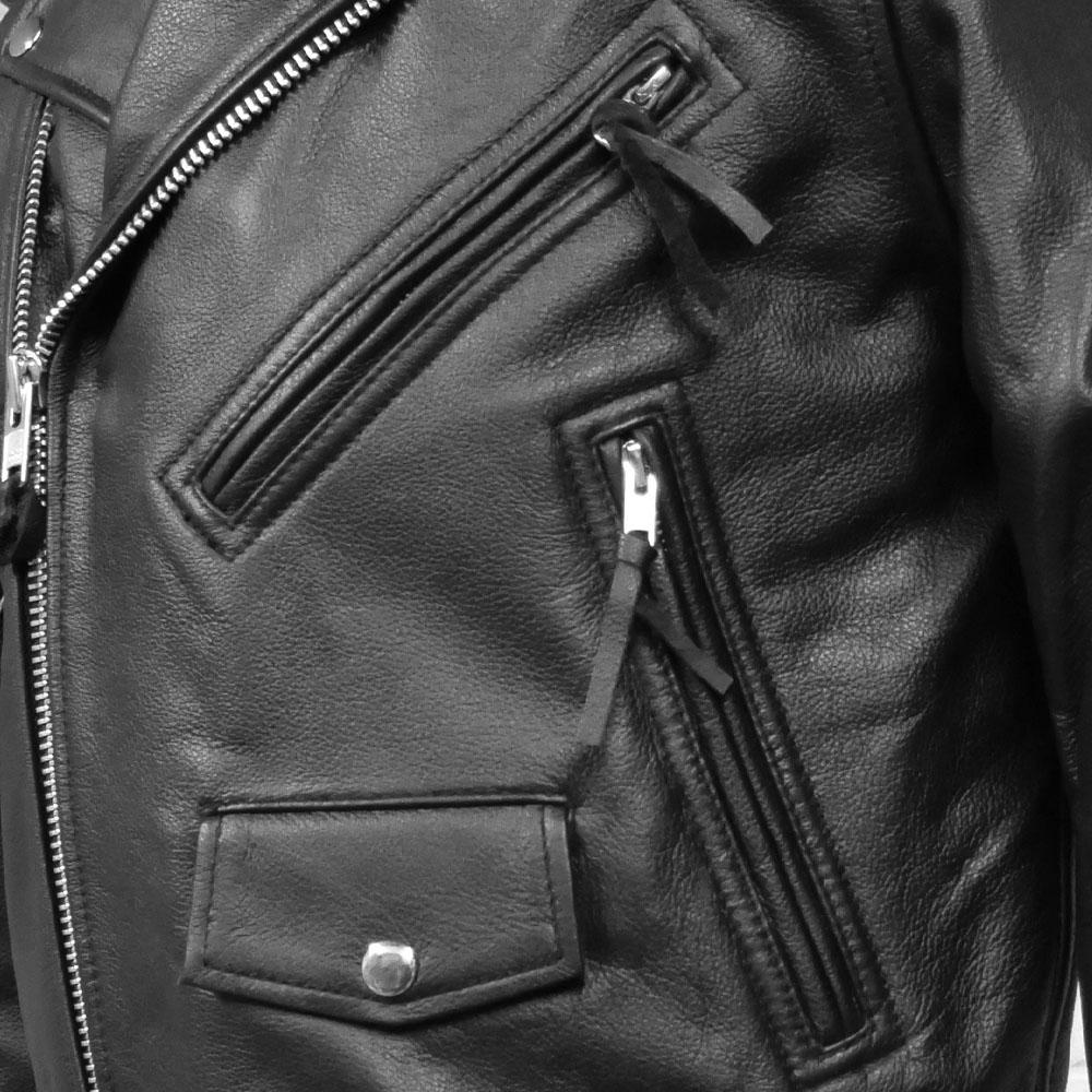 zippered slash pockets
One patch pocket