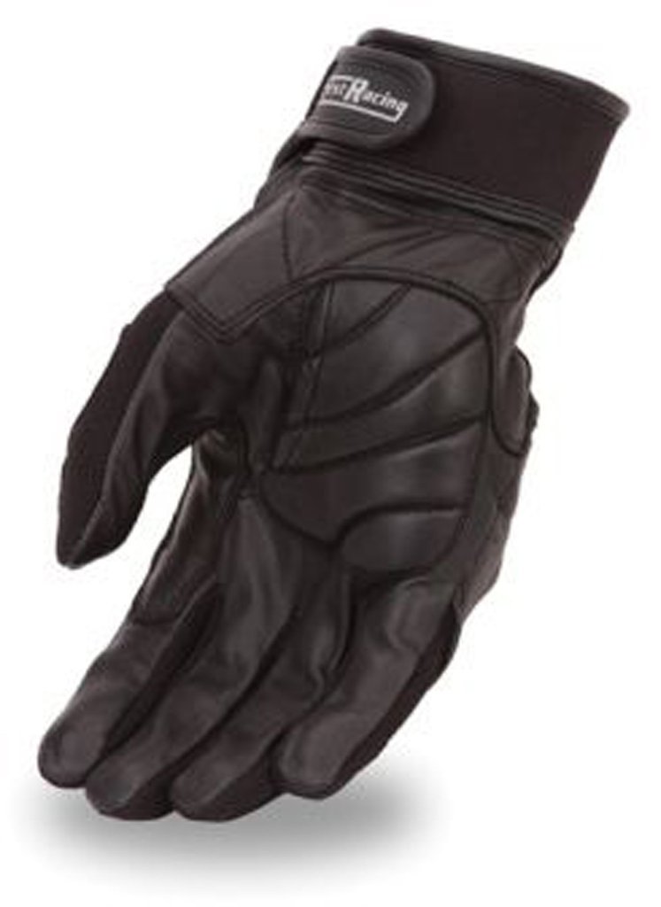 Men's Gel Padded Popular Textile and Leather Racing Gloves