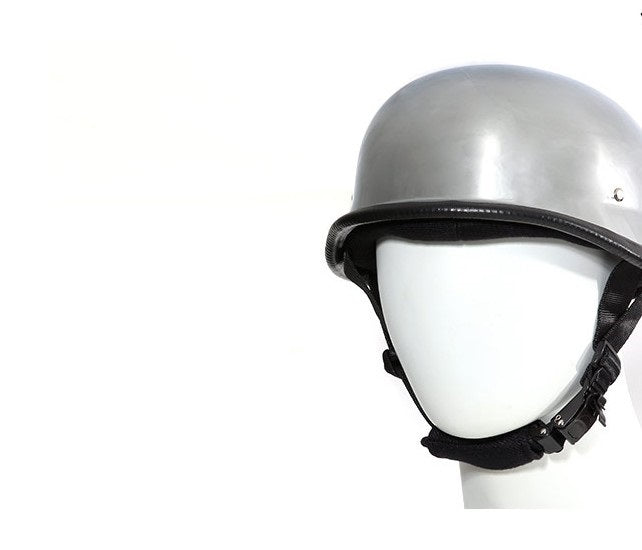 Chrome German Novelty Motorcycle Helmet