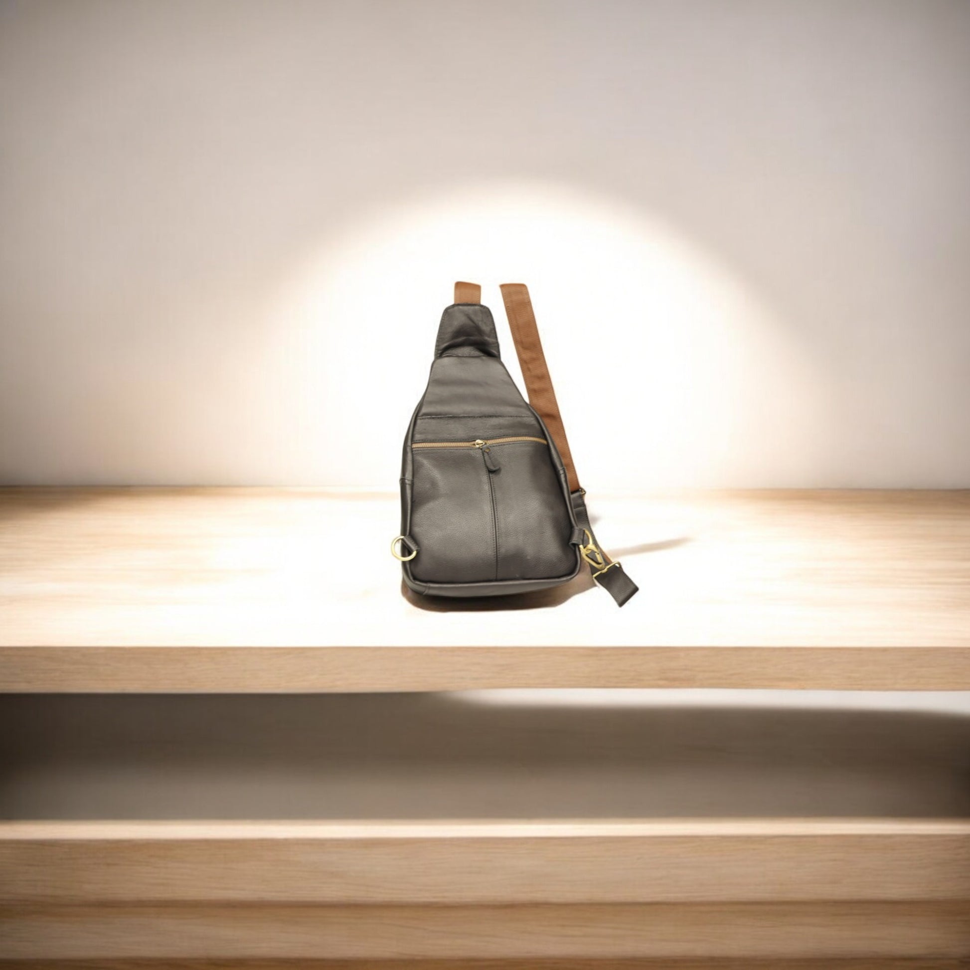 Full Grain Leather Sling Bag Crossbody Chestpack