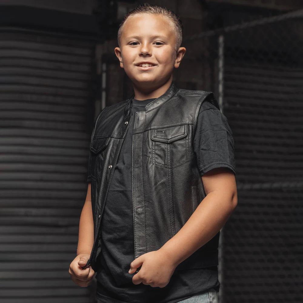 Bad Boy- Kid's Leather Vest